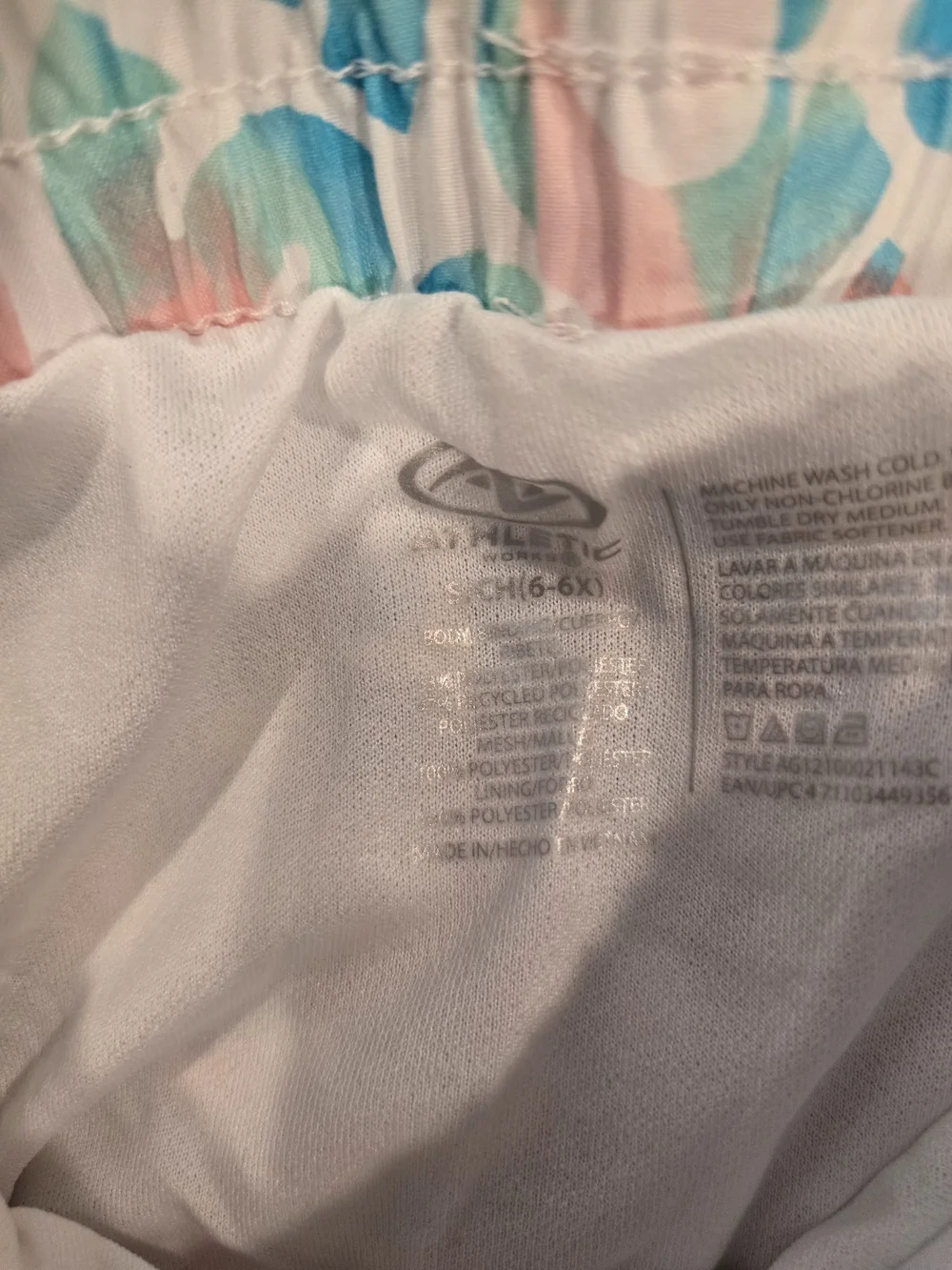 *Athletic* Girls' Pastel Logo Print Shorts